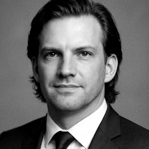 Zwart-wit portret van managing director